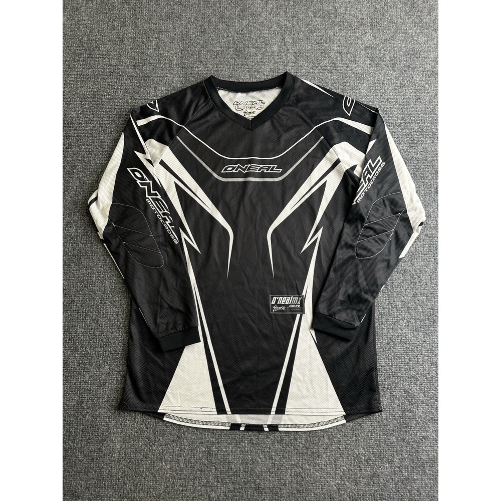 Youth O'Neal Element Motocross Jersey Black White, Size XL (14-16) Years